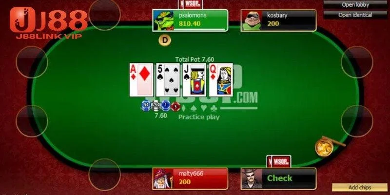 Hướng dẫn quy tắc chơi bài poker J88